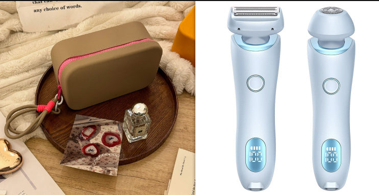 2-i-1 Hårborttagnings Epilator USB-uppladdningsbar Trimmer för kvinnor