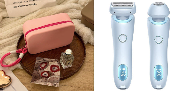 2-i-1 Hårborttagnings Epilator USB-uppladdningsbar Trimmer för kvinnor