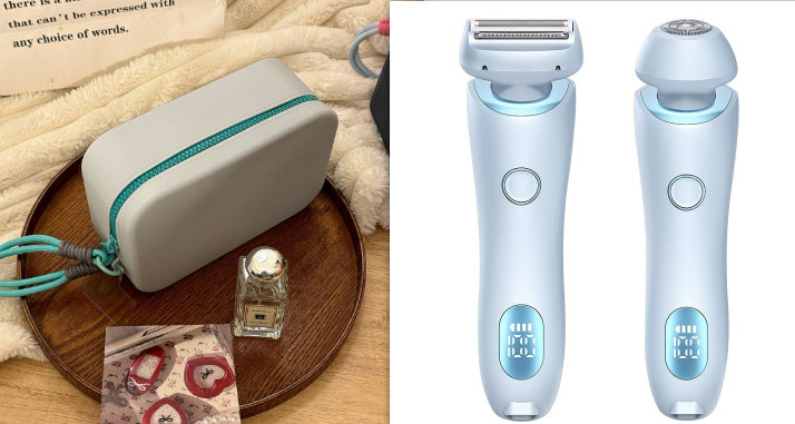 2-i-1 Hårborttagnings Epilator USB-uppladdningsbar Trimmer för kvinnor